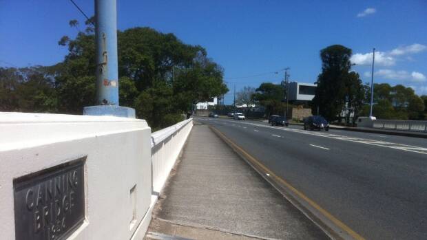 Canning Bridge, at Norman Park, is heritage listed and cannot be widened. Photo: Tony Moore