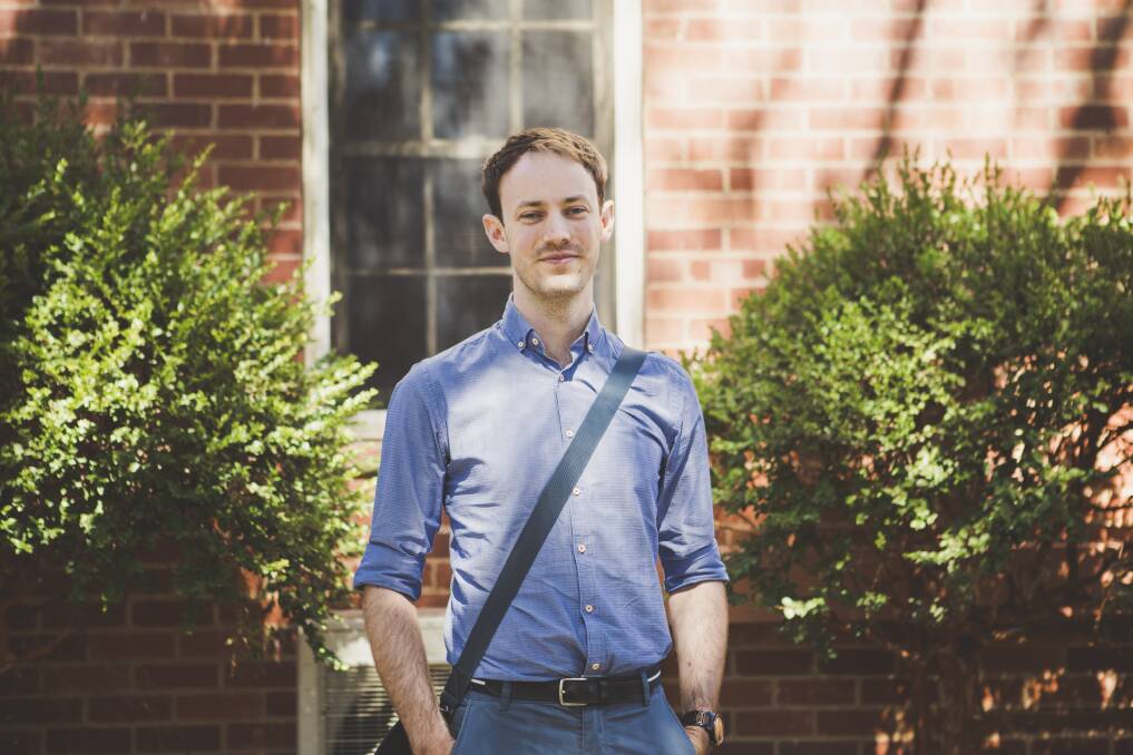 Will Dunlop is an ANU medical student was head scribe in a recent trial. Photo: Jamila Toderas