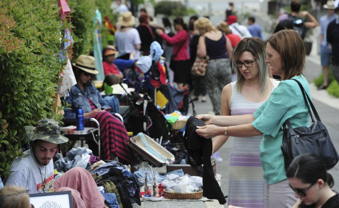The Suitcase Rummage event at New Acton proved a popular draw for many..

 Photo: Graham Tidy