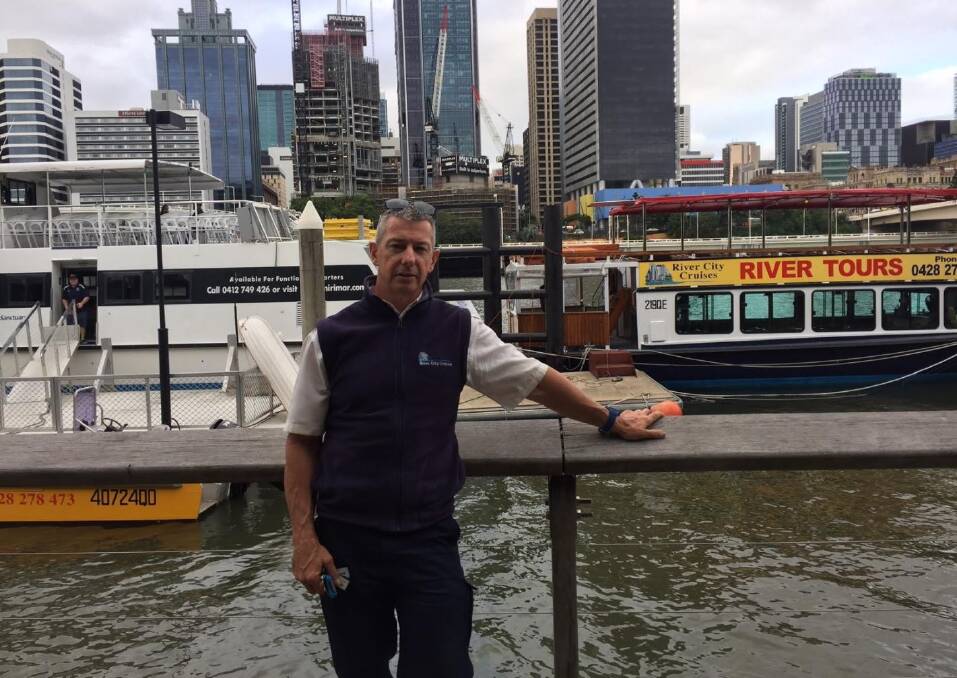Darren (pictured) and Carolyn Timms operate River City Cruises which departs from Pontoon A. Photo: Tony Moore