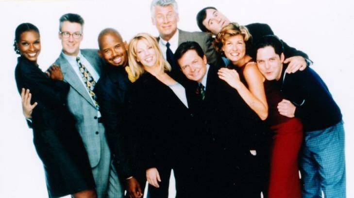 The cast of Spin City. Photo: supplied