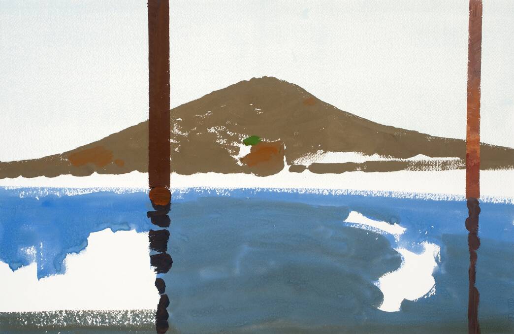 Andrew Sayers' Room with a View, gouache on paper. Photo: Supplied