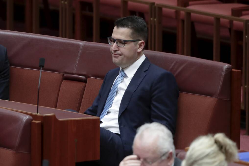 ACT Liberal Senator Zed Seselja: opposed territories getting rights on assisted dying. Photo: Alex Ellinghausen