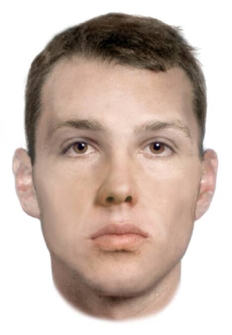 Police previously released this face-fit of a suspect in an alleged aggravated burglary and robbery in Canberra. Photo: ACT Policing