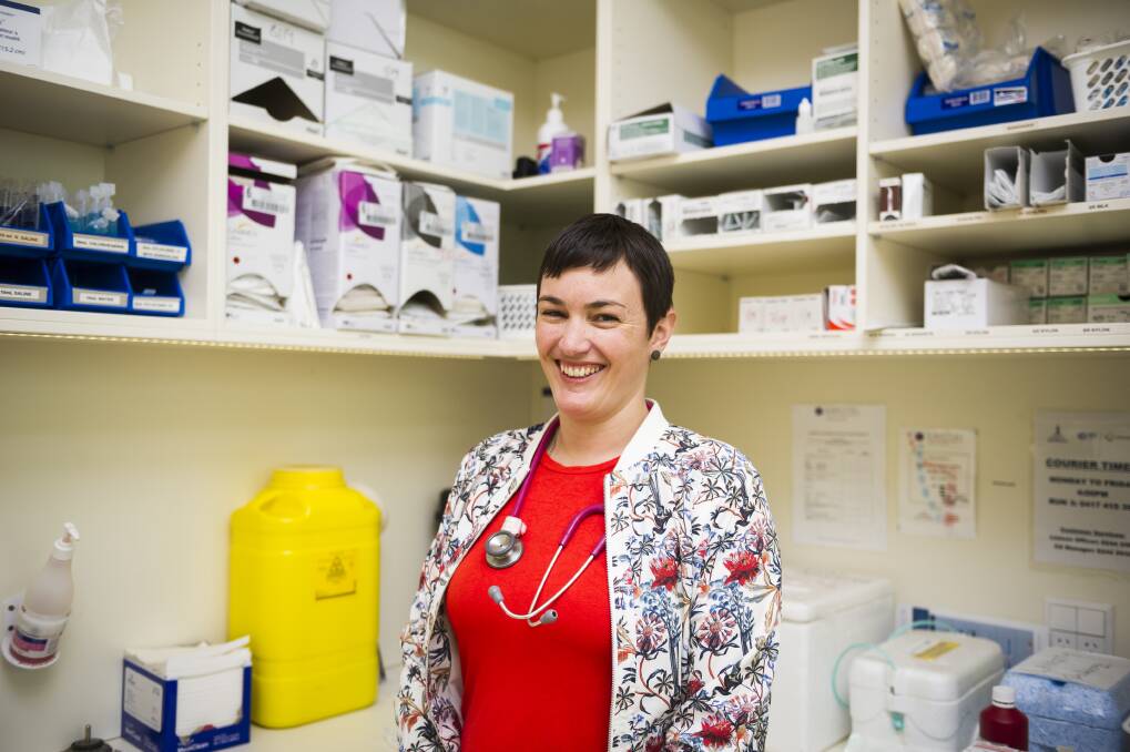 GP registrar Dr Jess Tidemann will soon be able to prescribe abortion drugs under laws that will pass the ACT Legislative Assembly on Wednesday. Photo: Dion Georgopoulos