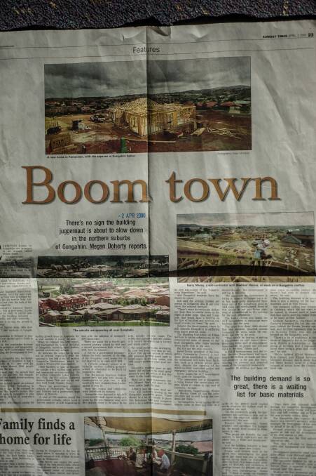 The Canberra Times was calling Gungahlin "Boom town'' as far back as 2000. Photo: Karleen Minney