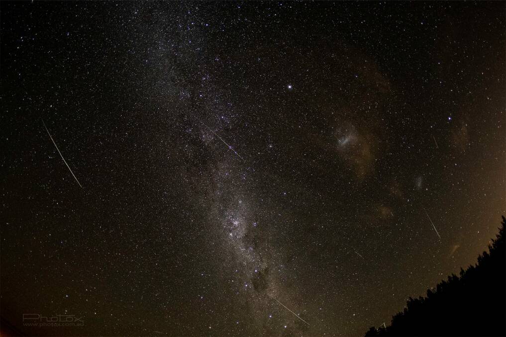 Canberra photographer Ben Appleton of Photox was out last night until 4am capturing the meteor shower. Photo: Ben Appleton - Photox