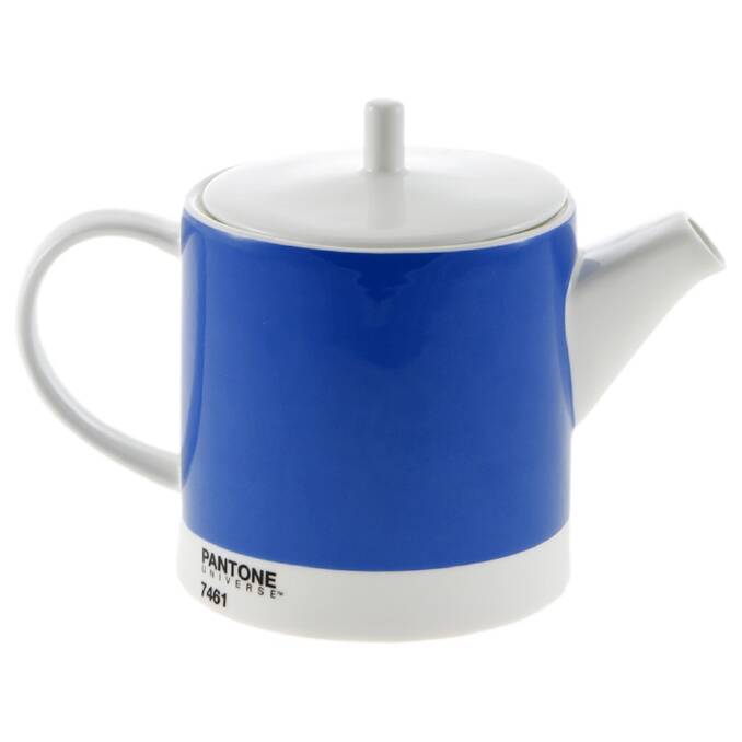Pantone teapot in Printer's Blue