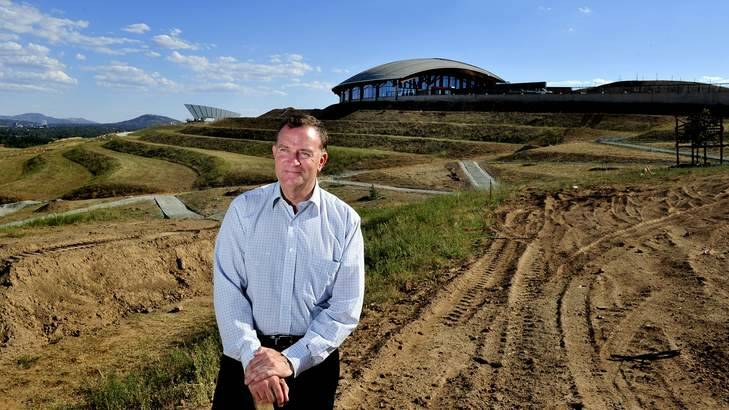 David Marshall of the Canberra Business Council at the National Arboretum. The Arboretum is set to charge $10,000 each for 200 "foundation memberships". Photo: Melissa Adams