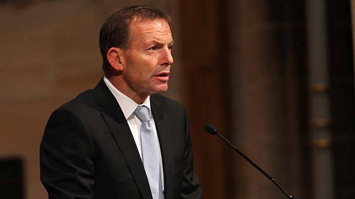 Tony Abbott wants senior public services to have bonuses that are linked to performance. Photo: Lee Besford
