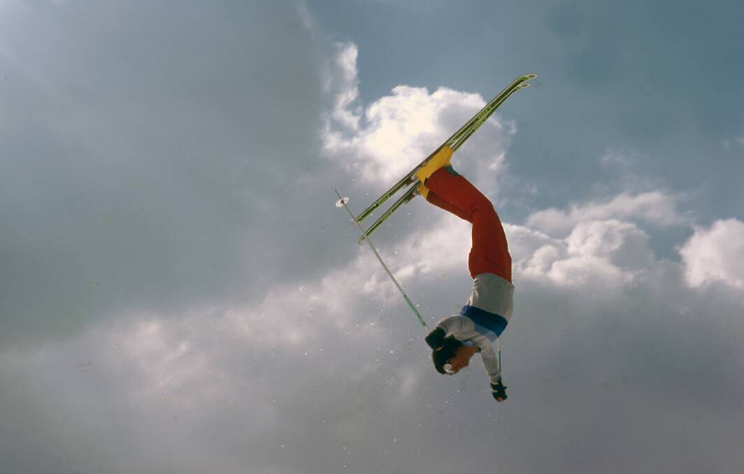 Some of the early freestyle skiing tricks during the 1970s. Photo: Supplied