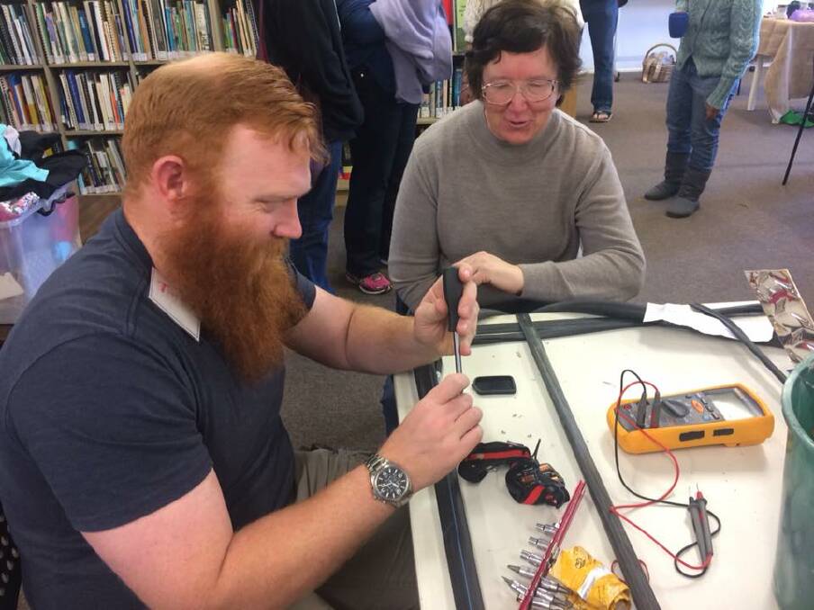 The Repair Cafe, where people help each other fix and re-use appliances. Photo: Facebook