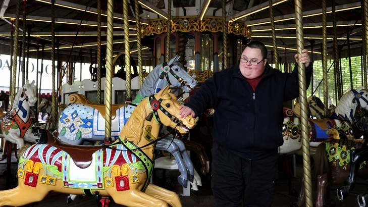 Tony di Crescenzo of Evatt has been at the  Merry-go-round for the past two years. Photo: Melissa Adams