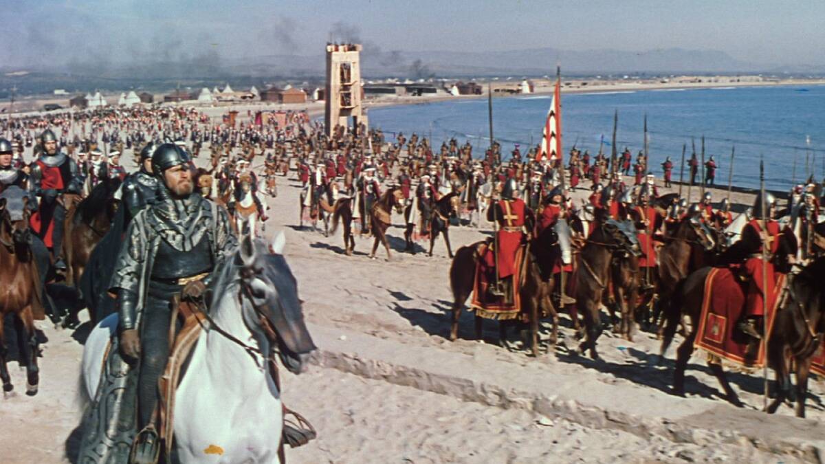 A scene from El Cid, cinematography by Robert Krasker.  Photo: Supplied