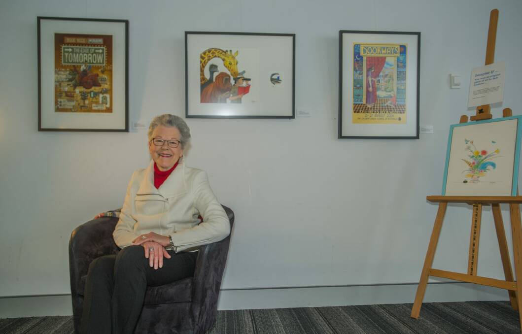 Dr Belle Alderman, director, National Centre for Australian Children's Literature at the exhibition of children's book illustrators Photo: Karleen Minney