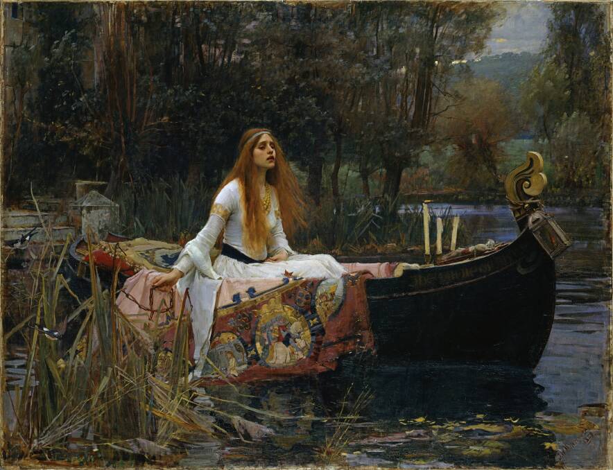 One of the masterpieces on its way to Canberra: John William Waterhouse's The Lady of Shalott, 1888, oil on canvas. Photo: Tate Gallery