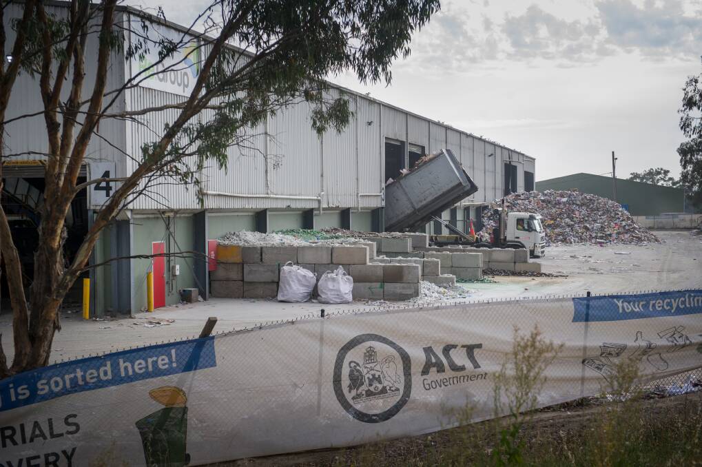 The current state of Re.Group's recycling facility off Mugga Lane. Photo: Elesa Kurtz
