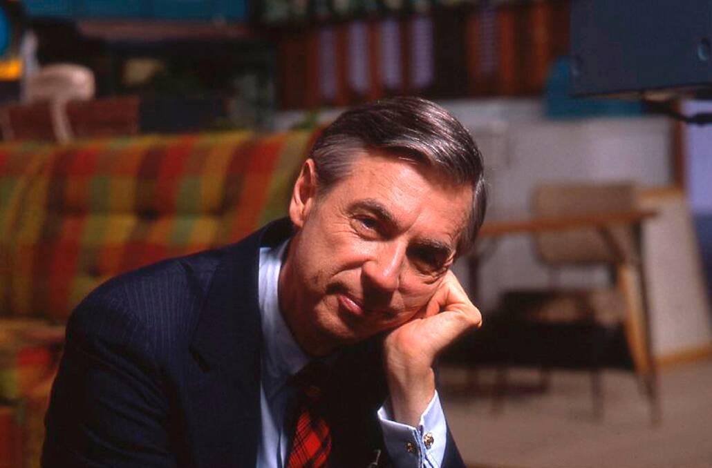  Fred Rogers on the set of his show <i>Mister Rogers' Neighborhood</i> from the documentary, <i>Won't You Be My Neighbor?</i> Photo: AP
