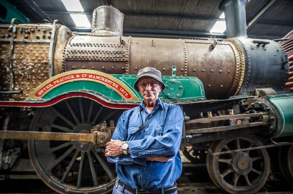 John Cheeseman dismisses the ‘buried’ locomotive in Civic as a myth. Photo: Karleen Minney
