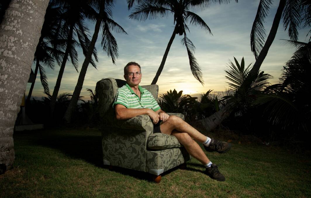 Jon Stanhope at his home on Christmas Island during his term as administrator. Photo: Wolter Peeters