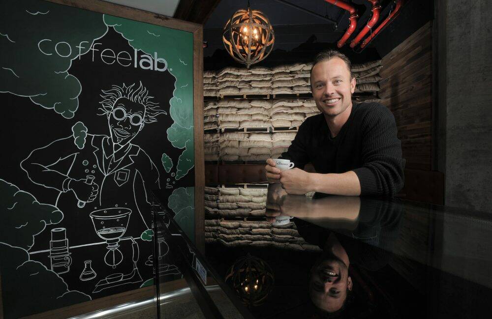 Coffee Lab owner Michael Rose will use new technology to control flavour consistency.  Photo: Graham Tidy