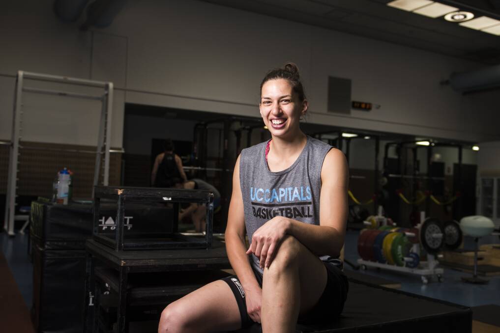 Canberra Capitals star Marianna Tolo will return from a major knee injury on Sunday. Photo: Dion Georgopoulos