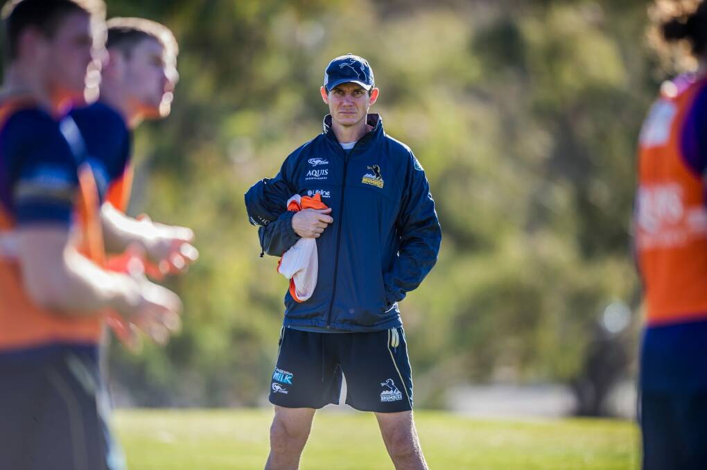 Stephen Larkham could be a frequent visitor to Brumbies HQ in his new role. Photo: Karleen Minney