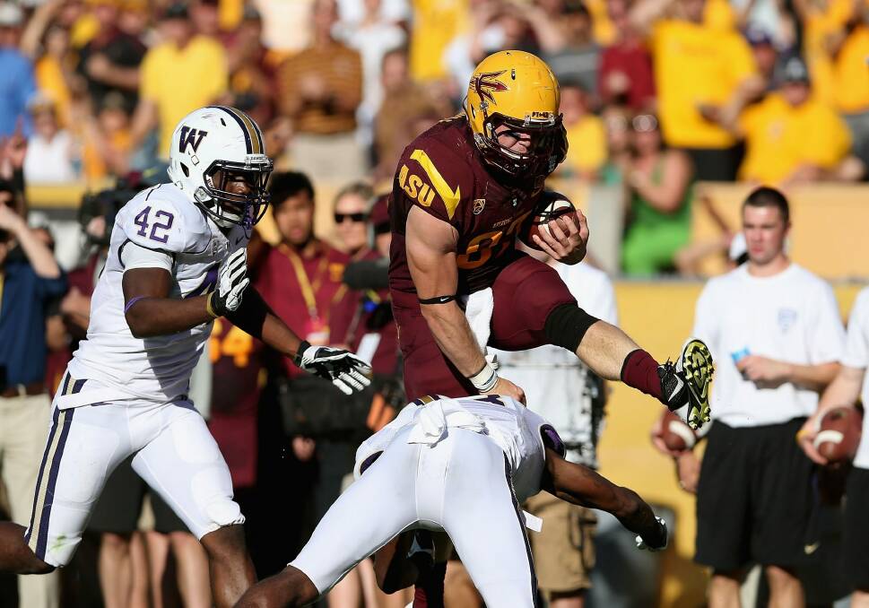 Chris Coyle in action for the Arizona State University Sun Devils. Photo: Christian Petersen