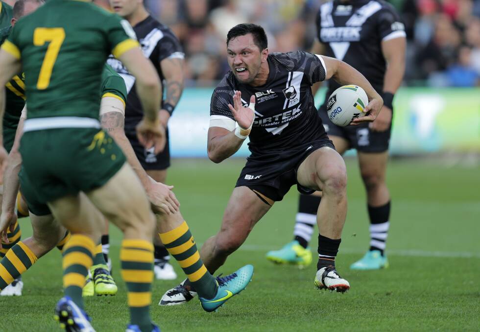 Jordan Rapana was injured while playing for New Zealand against England last weekend. Photo: Grant Trouville/NRL Imagery