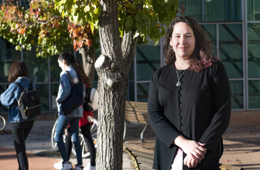 ANU Postgraduate and Research Students Association president Alyssa Shaw has called on universities to gather more data. Photo: Fairfax Media