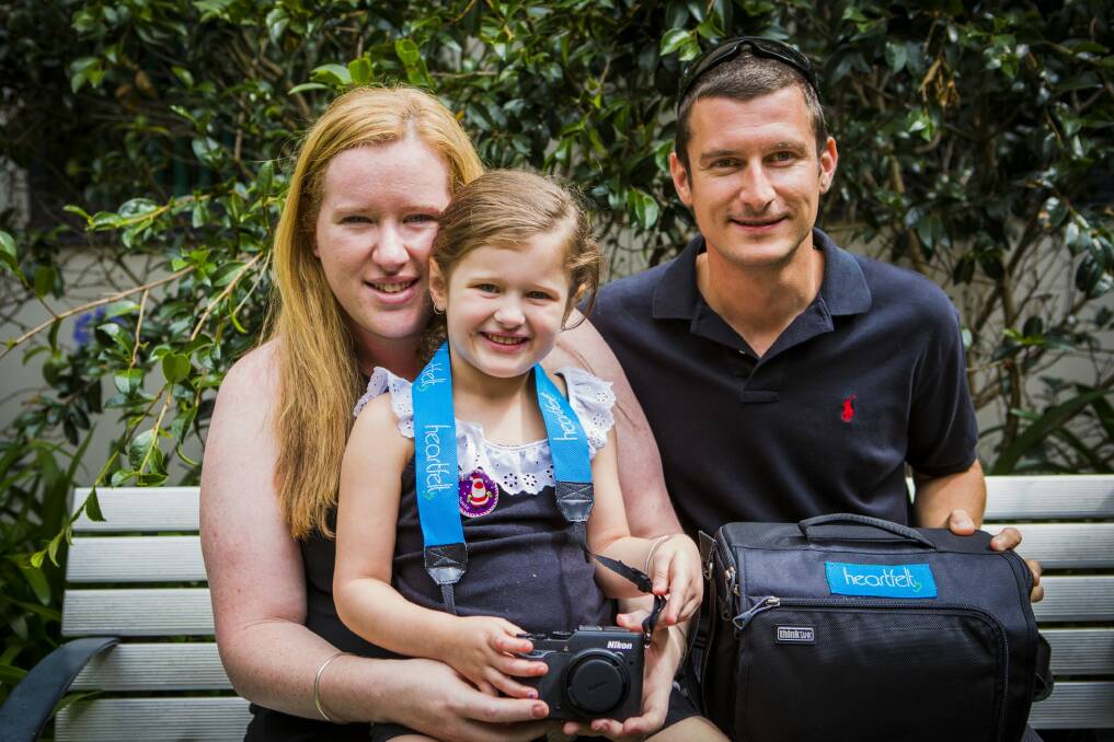 Bec Greeshaw with her partner Jonathan and daughter Ava, 4.

The Canberra Times

Photo Jamila Toderas Photo: Jamila Toderas