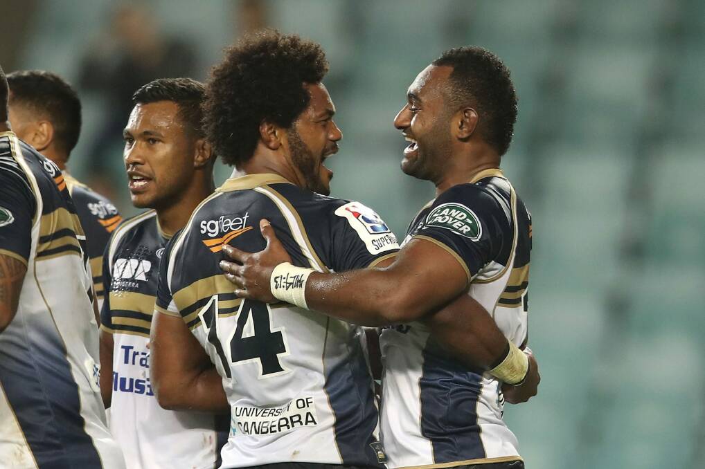 The ACT Brumbies have reached a record fifth consecutive Super Rugby finals.  Photo: Getty Images