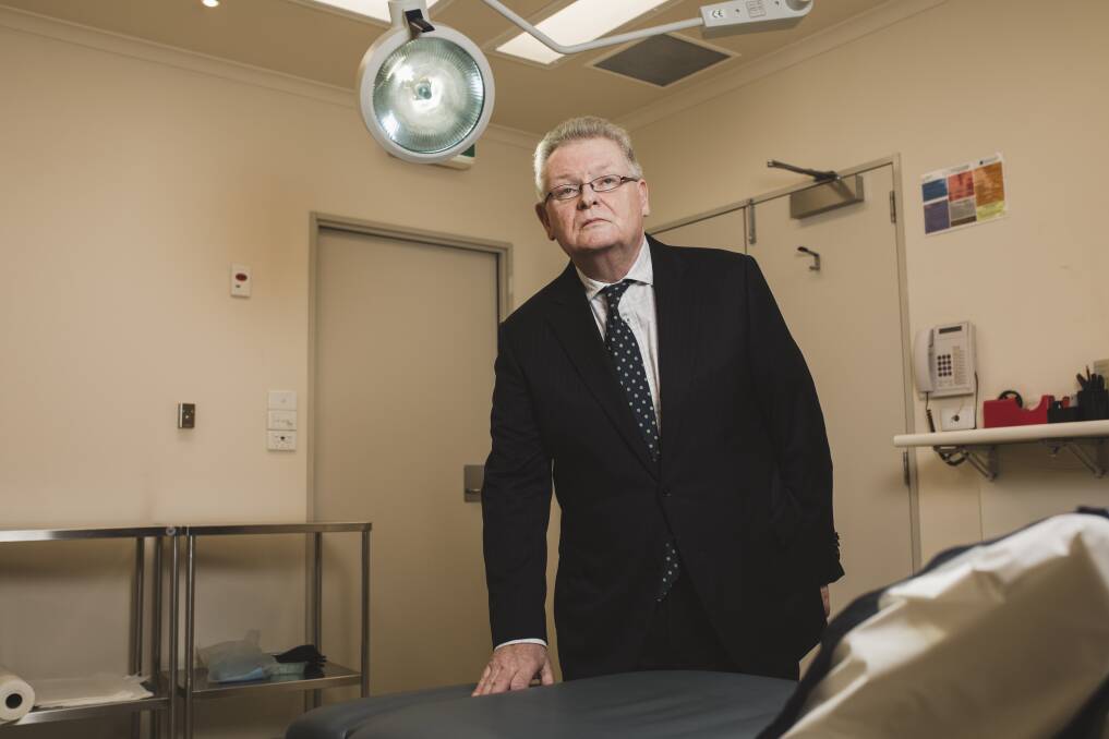Urological surgeon Dr Maurice Mulcahy, who wants the ACT government to hold an inquiry into bullying in ACT Health. Photo: Jamila Toderas