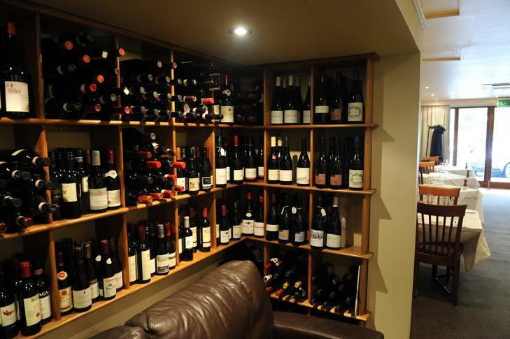 The wine bar is a feature of Rubicon Restaurant at Griffith. Photo: Richard Briggs