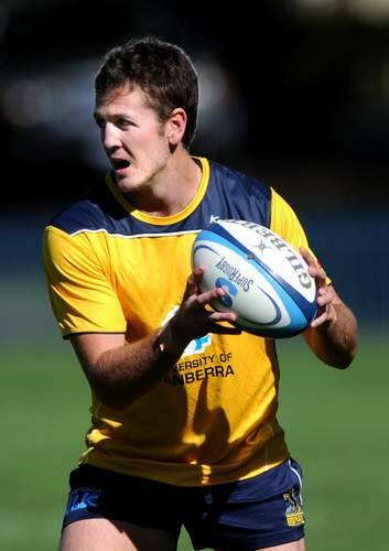 Ian Prior during a recent training session at Brumbies HQ, Griffith. Photo: Melissa Adams