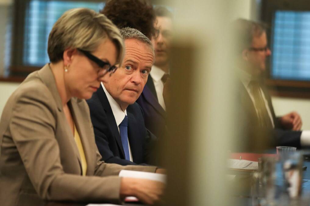 Shorten meets with his shadow cabinet in Canberra in November 2017.  Photo: Fairfax Media