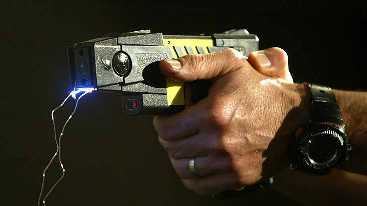 There was a 340 per cent increase in Taser use of force reports last financial year. Photo: Craig Abraham
