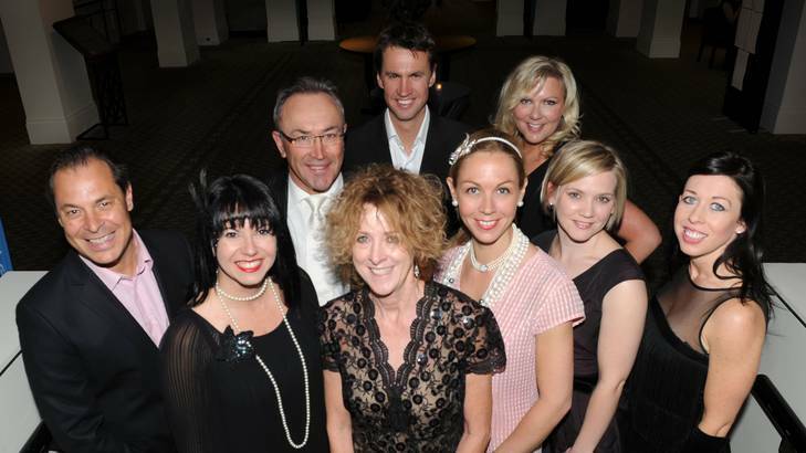 <i>The Canberra Times </i>REI ACT Awards at the Hyatt Hotel. The team from Peter Blackshaw, Manuka, came away with the Large Residential Agency of the Year. From left,  Mario Sanfrancesco, Leisa Newman, Albert Stavaruk, Lynn Hardy, Andrew Chamberlain, Belinda Chamberlain, Eleanor Earley, Rochelle Print and Louise Harget. Photo: Graham Tidy
