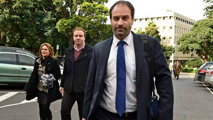 Geoff Shaw arrives at Parliament on Tuesday. Photo: Justin McManus