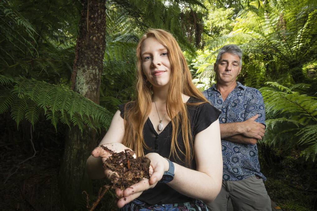 Australian National University researchers Elle Bowd and  Professor David Lindenmayer have been studying how long it takes alpine soils to recover from bushfires. Photo: Sitthixay Ditthavong