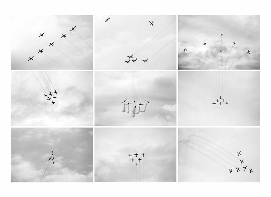 Sean Davey, "Bird Formations" 2016 in "In Sequence" at Photoaccess. Photo: supplied