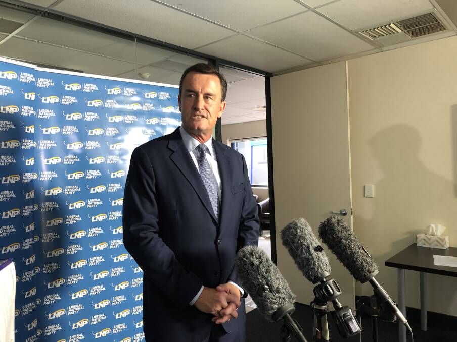 LNP president Gary Spence announced he would resign the position on Friday afternoon. Photo: Felicity Caldwell