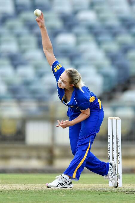 Maitlan Brown has ticked the WACA off her bucket list, and now heads to Hobart's Bellerive Oval to take on the Tasmanian Roar on Friday. Photo: Stefan Gosatti