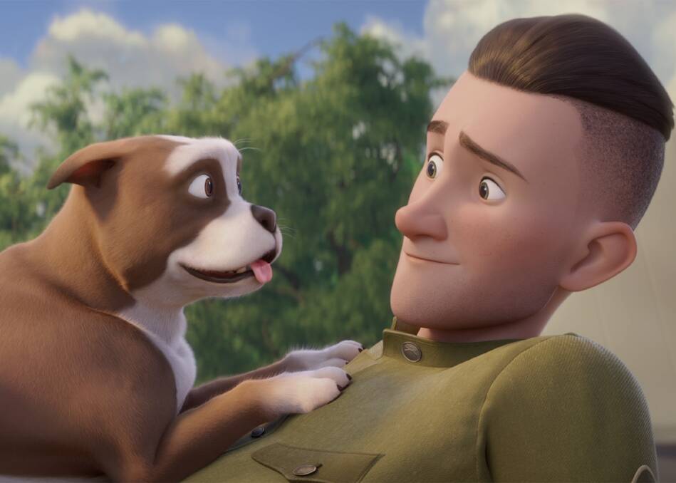 A scene from the animated film <i>Sgt Stubby</i>. Photo: Supplied