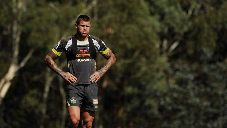 The Raiders have a tough decision to make on Josh Dugan on Thursday. Photo: Colleen Petch