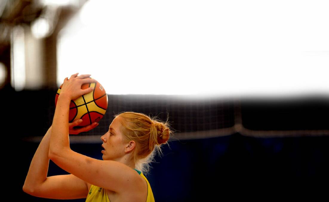 Abby Bishop played for the Opals at the London Olympics in 2012. Photo: Marina Neil