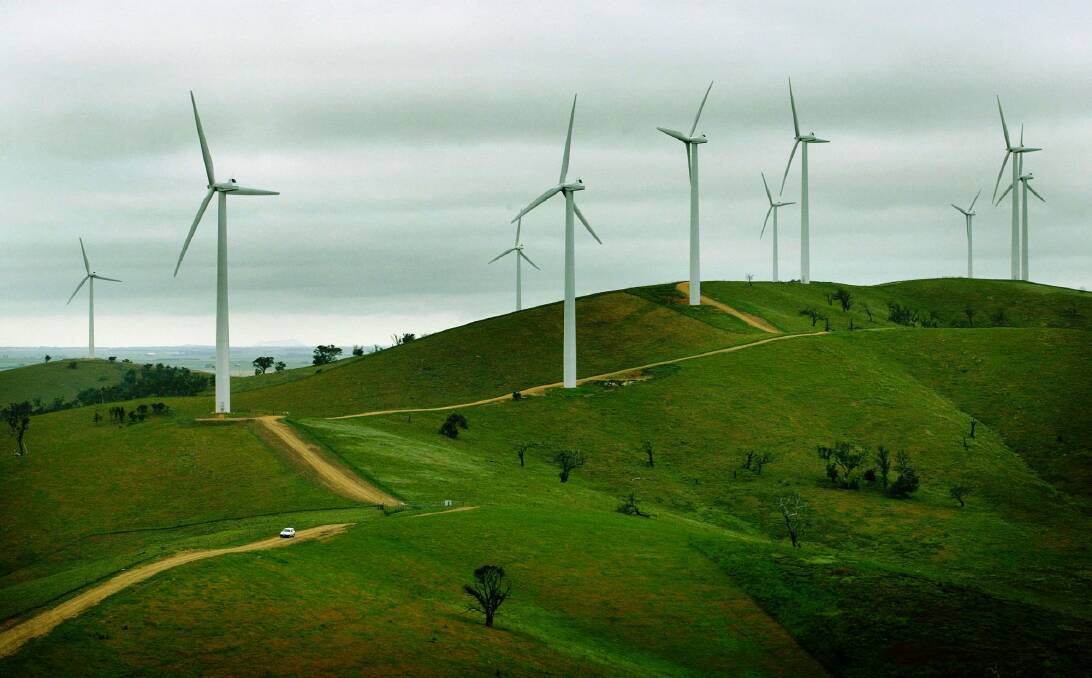 The Australia Institute has found the ACT's renewable energy target helped break a drought in wind farm investment, caused by federal uncertainty.  Photo: John Woudstra