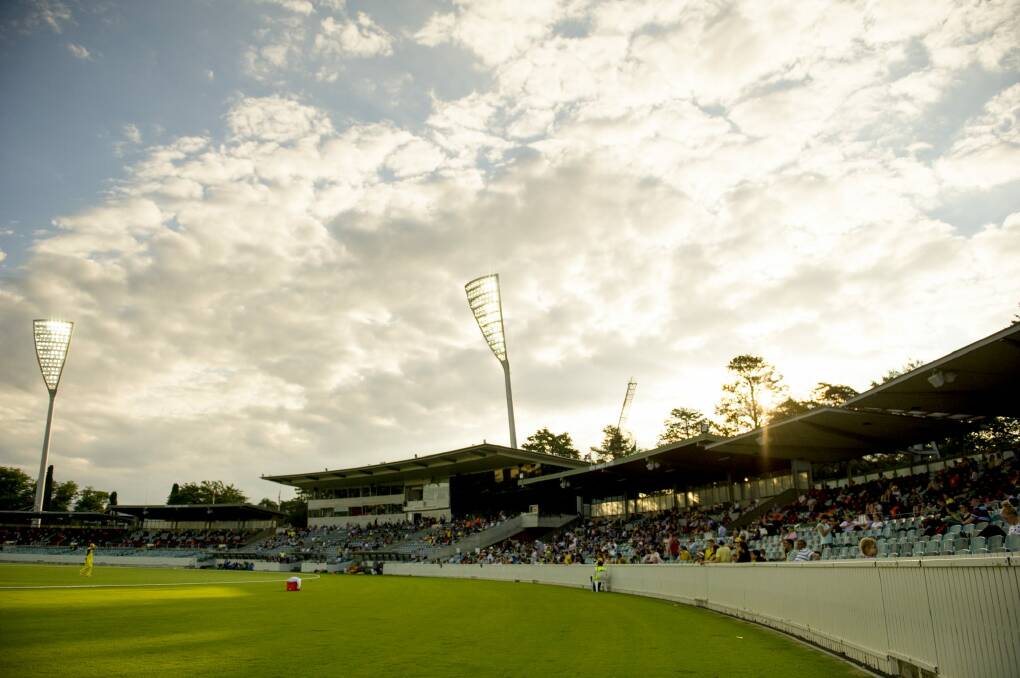 Manuka Oval will host a Test match next summer.  Photo: Jay Cronan