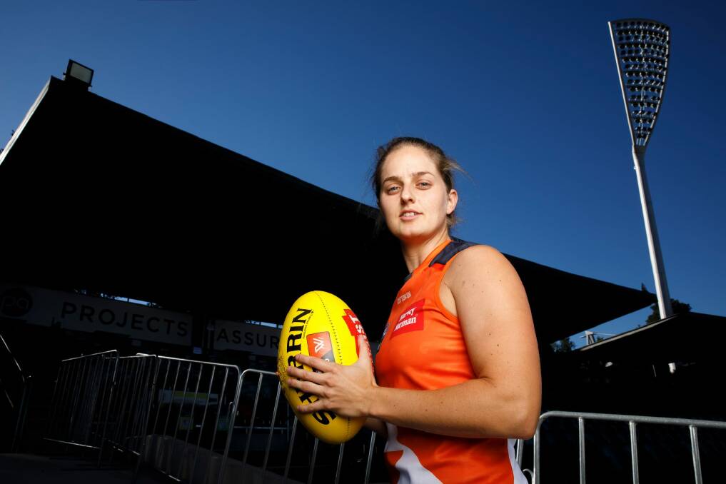 Ellie Brush and the Giants will return to Manuka Oval. Photo: Sitthixay Ditthavong