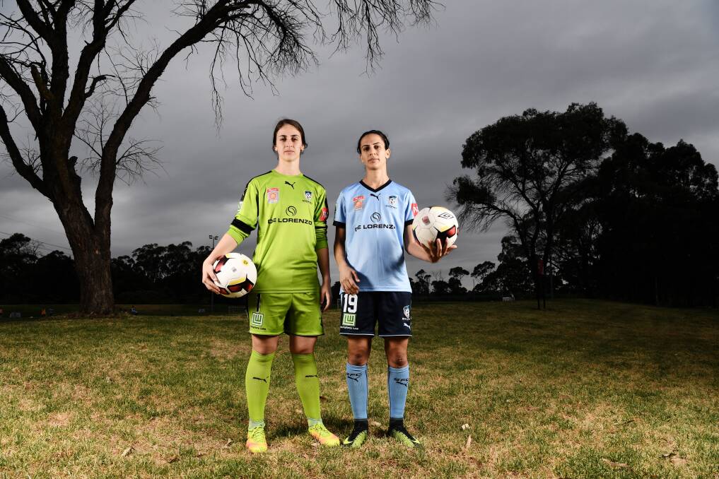 Sham Khamis, left, will play against older sister Leena this year. Photo: Louise Kennerley